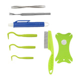 Maxbell Pet Tick Removal Tools 8 in 1 Picker Tick Tweezers for Animals Home Use Cats