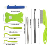 Maxbell Pet Tick Removal Tools 8 in 1 Picker Tick Tweezers for Animals Home Use Cats