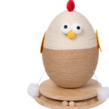 Maxbell Chick Sisal Scratcher Toy for Cat Funny Stable Wooden Base Protect Furniture