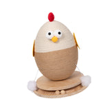 Maxbell Chick Sisal Scratcher Toy for Cat Funny Stable Wooden Base Protect Furniture