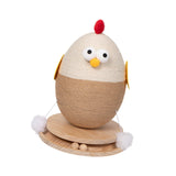 Maxbell Chick Sisal Scratcher Toy for Cat Funny Stable Wooden Base Protect Furniture