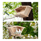 Maxbell Bird House Decorative Outdoor Bird Box for Outdoor Backyard Balcony Style A