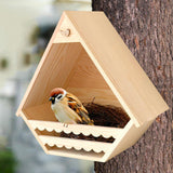 Maxbell Bird House Decorative Outdoor Bird Box for Outdoor Backyard Balcony Style B
