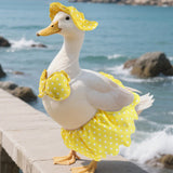 Maxbell Hawaiian Porch Goose Outfit Yard Decoration Costume for Patio Outdoor Garden S