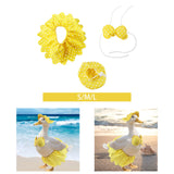 Maxbell Hawaiian Porch Goose Outfit Yard Decoration Costume for Patio Outdoor Garden S