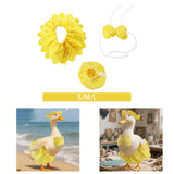 Maxbell Hawaiian Porch Goose Outfit Yard Decoration Costume for Patio Outdoor Garden S