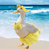 Maxbell Hawaiian Porch Goose Outfit Yard Decoration Costume for Patio Outdoor Garden S
