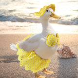 Maxbell Hawaiian Porch Goose Outfit Yard Decoration Costume for Patio Outdoor Garden L