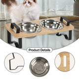 Maxbell Raised Cat Food Bowl Cat Dishes Food Dispenser Elevated Dog Bowls with Stand