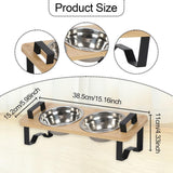 Maxbell Raised Cat Food Bowl Cat Dishes Food Dispenser Elevated Dog Bowls with Stand