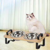Maxbell Raised Cat Food Bowl Cat Dishes Food Dispenser Elevated Dog Bowls with Stand