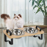 Maxbell Raised Cat Food Bowl Cat Dishes Food Dispenser Elevated Dog Bowls with Stand