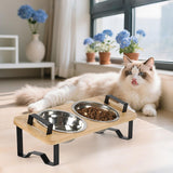 Maxbell Raised Cat Food Bowl Cat Dishes Food Dispenser Elevated Dog Bowls with Stand