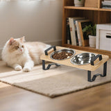 Maxbell Raised Cat Food Bowl Cat Dishes Food Dispenser Elevated Dog Bowls with Stand