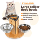 Maxbell Elevated Cat Bowls for Cats and Small Dogs Stable Stainless Steel Pet Dishes
