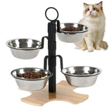 Maxbell Elevated Cat Bowls Puppy Dishes Raised Cat Dishes for Indoor Cats Small Dogs