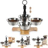 Maxbell Elevated Cat Bowls Puppy Dishes Raised Cat Dishes for Indoor Cats Small Dogs