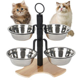 Maxbell Elevated Cat Bowls Puppy Dishes Raised Cat Dishes for Indoor Cats Small Dogs