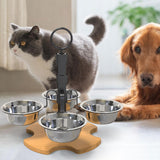 Maxbell Elevated Cat Bowls Puppy Dishes Raised Cat Dishes for Indoor Cats Small Dogs