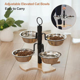 Maxbell Elevated Cat Bowls Puppy Dishes Raised Cat Dishes for Indoor Cats Small Dogs