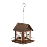 Maxbell Hanging Bird Feeder Country House Shape Garden Decor for Patio Yard Backyard