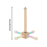 Maxbell Bird Stand Perch Toy for Small Birds Easy to Install Fun Parrot Parakeet Toy