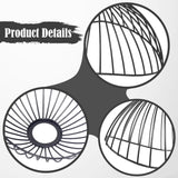 Maxbell Iron Lamp Shade Home Living Room Hanging Light Fixture Decorative Lamp Cover