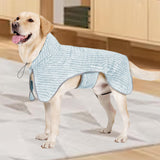 Maxbell Dog Bathrobe Towel Adjustable Belly Strap Warm Keeping with Hood Drying Coat
