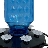 Maxbell Hummingbird Feeder for Outdoors Hanging 6 Feeding Stations for Window Garden Blue