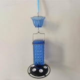 Maxbell Hummingbird Feeder for Outdoors Hanging 6 Feeding Stations for Window Garden Blue