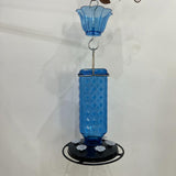 Maxbell Hummingbird Feeder for Outdoors Hanging 6 Feeding Stations for Window Garden Blue