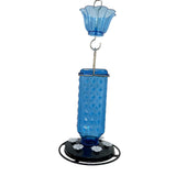 Maxbell Hummingbird Feeder for Outdoors Hanging 6 Feeding Stations for Window Garden Blue