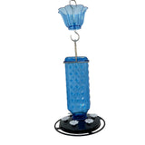 Maxbell Hummingbird Feeder for Outdoors Hanging 6 Feeding Stations for Window Garden Blue