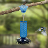 Maxbell Hummingbird Feeder for Outdoors Hanging 6 Feeding Stations for Window Garden Blue