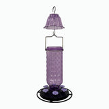 Maxbell Hummingbird Feeder for Outdoors Hanging 6 Feeding Stations for Window Garden Purple