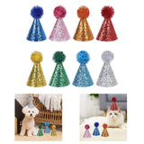 Maxbell 4x Birthday Hat for Dog Cat Decor Mini Party Hat for Pet Birthday Party Cat Style A