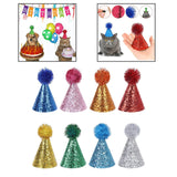 Maxbell 4x Birthday Hat for Dog Cat Decor Mini Party Hat for Pet Birthday Party Cat Style A