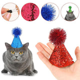 Maxbell 4x Birthday Hat for Dog Cat Decor Mini Party Hat for Pet Birthday Party Cat Style B