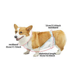 Maxbell Dog Stomacher for Male Pet Comfortable Pet Cloth for New Year Festival Party 40cm