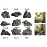 Maxbell Decorative Foam Stone Park Courtyard Figurine Lawn Artificial Landscape Rock Style A