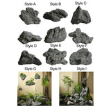 Maxbell Decorative Foam Stone Park Courtyard Figurine Lawn Artificial Landscape Rock Style A