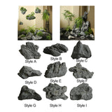 Maxbell Decorative Foam Stone Park Courtyard Figurine Lawn Artificial Landscape Rock Style A