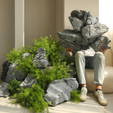 Maxbell Decorative Foam Stone Park Courtyard Figurine Lawn Artificial Landscape Rock Style B