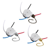 Maxbell Pull Chain Switch Multifunctional Replacement Part Wall Lamps 3 Speed 4 Wire Gold