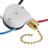 Maxbell Pull Chain Switch Multifunctional Replacement Part Wall Lamps 3 Speed 4 Wire Gold