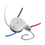 Maxbell Pull Chain Switch Multifunctional Replacement Part Wall Lamps 3 Speed 4 Wire Silver