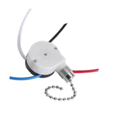 Maxbell Pull Chain Switch Multifunctional Replacement Part Wall Lamps 3 Speed 4 Wire Silver