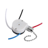 Maxbell Pull Chain Switch Multifunctional Replacement Part Wall Lamps 3 Speed 4 Wire Silver