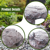 Maxbell Fish Tank Decoration Hideout Reptiles Cave Fake Rock Resin Aquarium Ornament