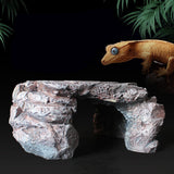 Maxbell Fish Tank Decoration Hideout Reptiles Cave Fake Rock Resin Aquarium Ornament